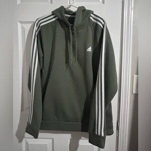 Adidas Primegreen Women’s Green Hooded fleece lined size large hoodie